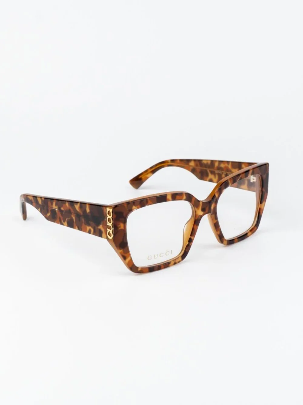 Gucci Women Eyeglasses Havana Square GG2042O 004 NEW AUTHENTIC